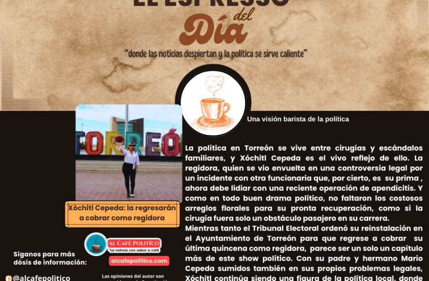 El Espresso del Día: De Apendicitis, Brazaletes y Familias con Historia