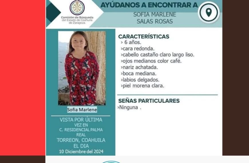 Desaparición de menor en Residencial Palma Real, Torreón: Autoridades y familiares en alerta