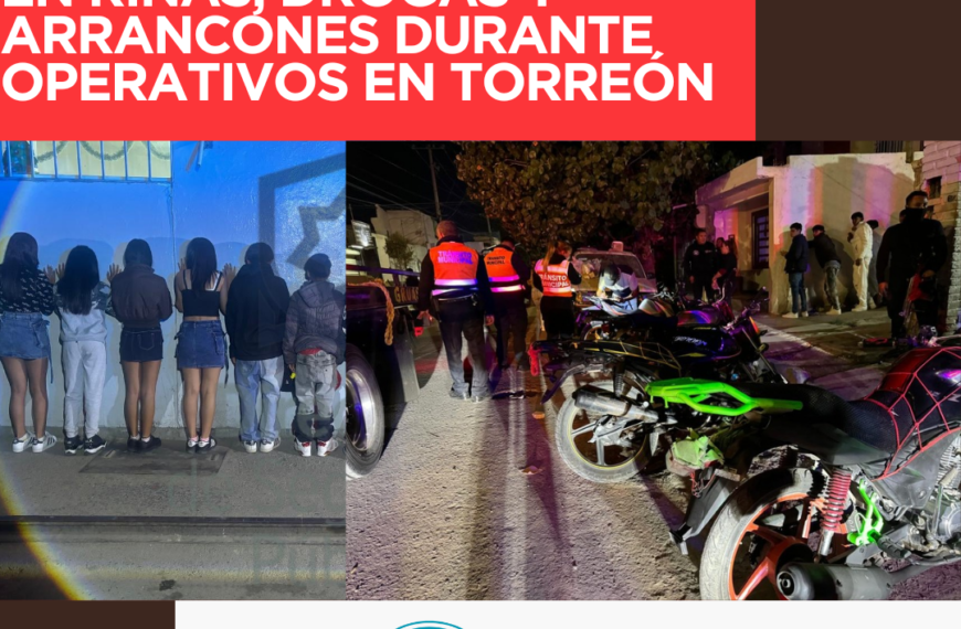 Detienen a niños y jóvenes por faltas administrativas y carreras clandestinas en Torreón