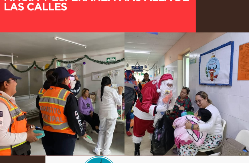 Una Navidad distinta agentes de Vialidad de Torreón llevan  alegrías a hospitales