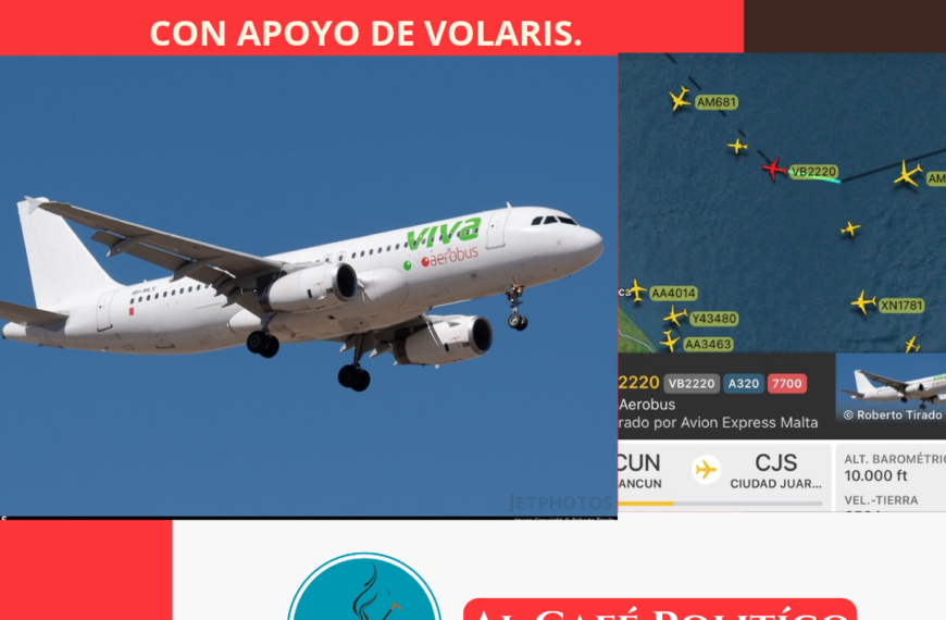 Dramático descenso de un VivaAerobús al despegar  de Cancún- CD Juárez
