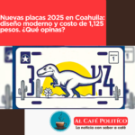 Nuevas placas vehiculares en Coahuila para 2025: costos y detalles