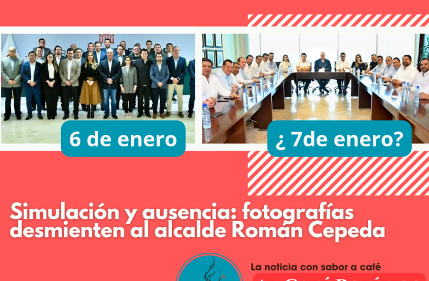 Fotografías  del gabinete  vuelven  a exhibir simulación del alcalde  Román