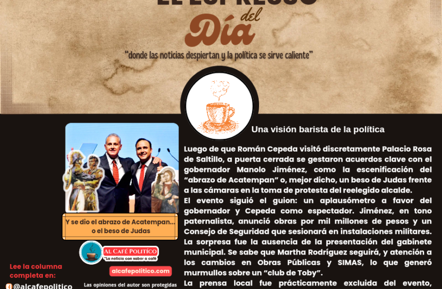 Cepeda y Jiménez ¿se dan el abrazo de Acatempan el beso de Judas?