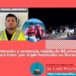Sentencian a 66 años a Iram por triple homicidio en Santiago Papasquiaro