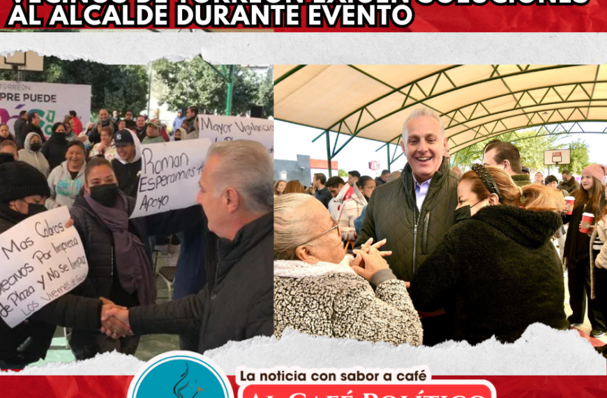 Vecinos de Torreón exigen respuestas a Cepeda durante evento