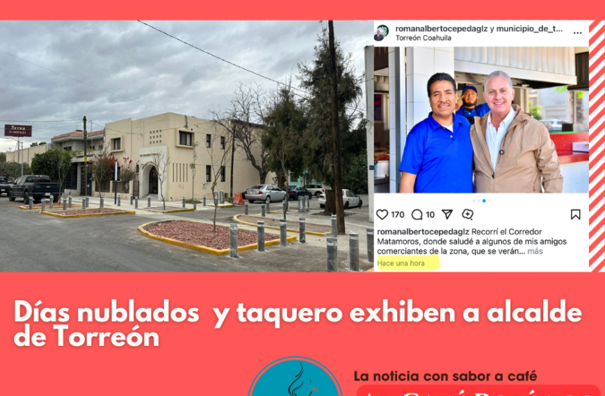 Taquero y clima exhiben a Román Cepeda por simular supervisión de obras