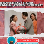 «El gesto que incomodó: Esteban Villegas y Claudia Sheinbaum, ¿control o cortesía?
