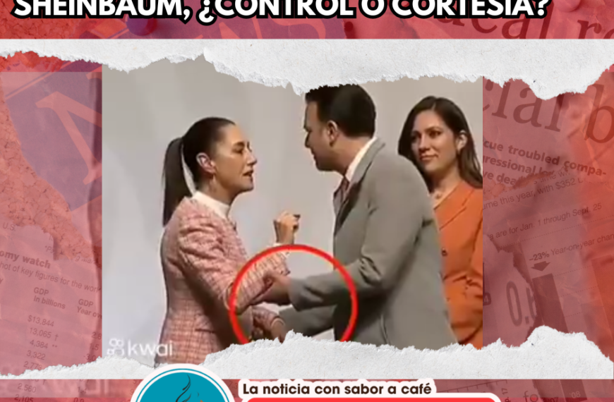 «El gesto que incomodó: Esteban Villegas y Claudia Sheinbaum, ¿control o cortesía?