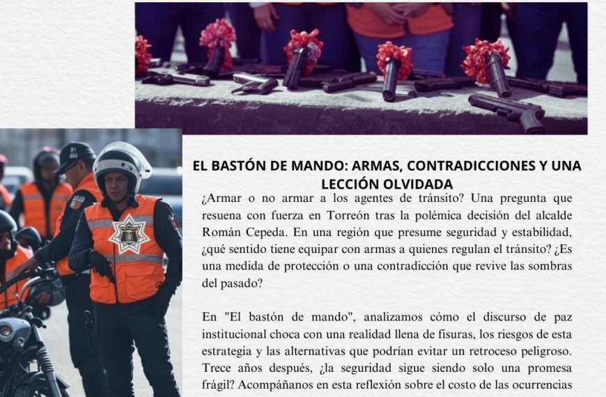 El bastón de mando: Entre armas, tránsito y las sombras del pasado