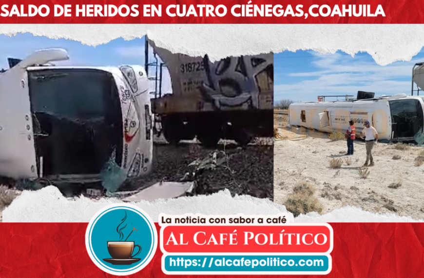Video tragedia en la carretera 30: Autobús turístico choca con tren en Cuatro Ciénegas»