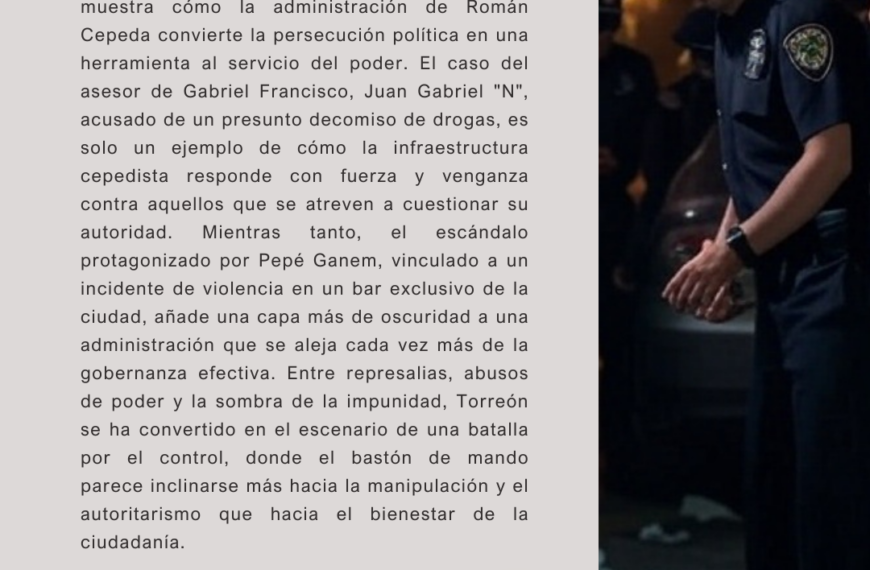El Bastón del Mando: cuando el poder se usa para sembrar miedo