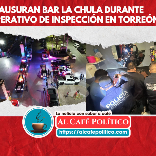 Clausuran bar La Chula en operativo