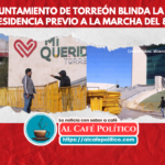 Ayuntamiento de Torreón instala vallas en la Presidencia previo a la marcha del 8M
