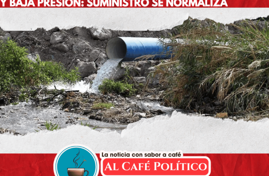 Se normaliza suministro de agua en Torreón tras episodio de agua chocolatosa y baja presión