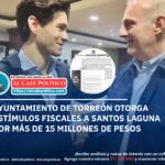 Santos Laguna recibe estímulos fiscales del Ayuntamiento de Torreón por más de 15 millones