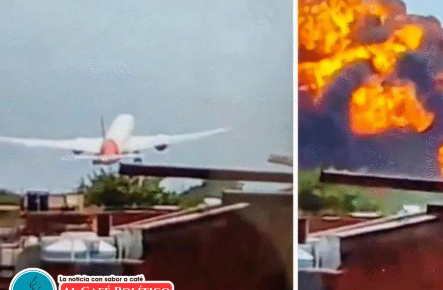 Cae avión con 242 personas en India: un solo sobreviviente entre las llamas