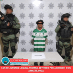 Con la del Santos bien puesta: lo arrestan por amenazas y cuchillo en mano