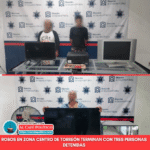 Detiene Policía Municipal de Torreón a tres personas por robos en la zona centro