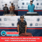 Cuatro detenciones en 24 horas por robos y agresiones en Torreón