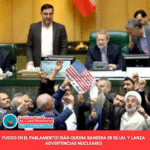 Diputados iraníes queman la bandera de EE.UU. en Parlamento y lanzan amenazas nucleares