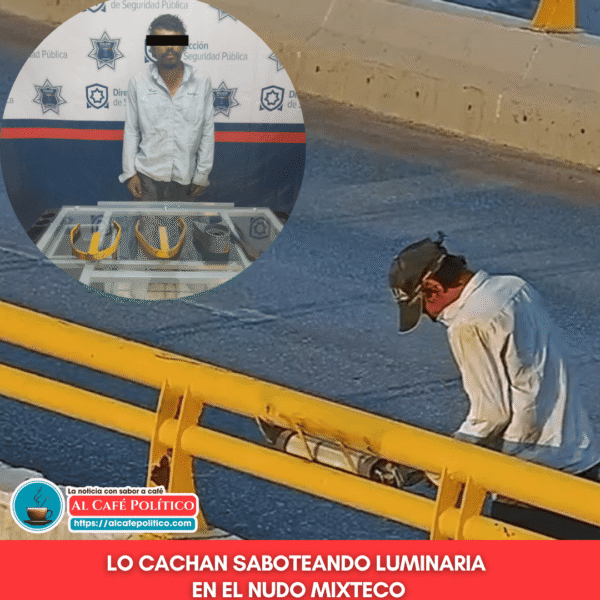 Lo atrapan en flagrancia: dañaba luminaria en el&hellip;
