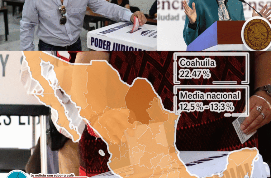 Elecciones judiciales 2025: Coahuila brilla con participación que duplica el promedio nacional