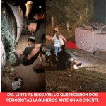 Laguneros al rescate: reporteros salvan familia tras volcadura en Matamoros