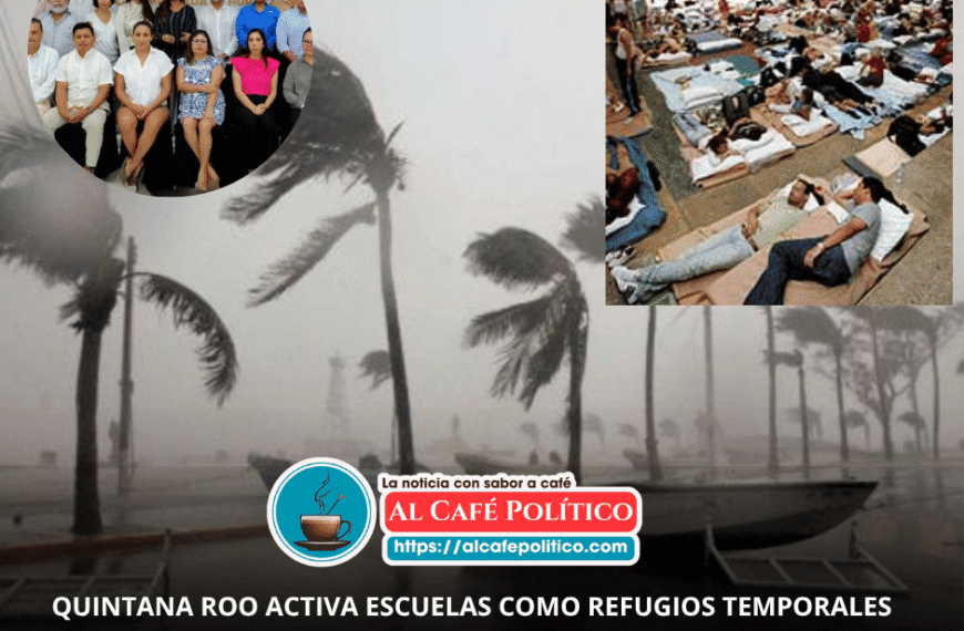 Ante huracanes escuelas serán refugios temporales para proteger a turistas en Cancún