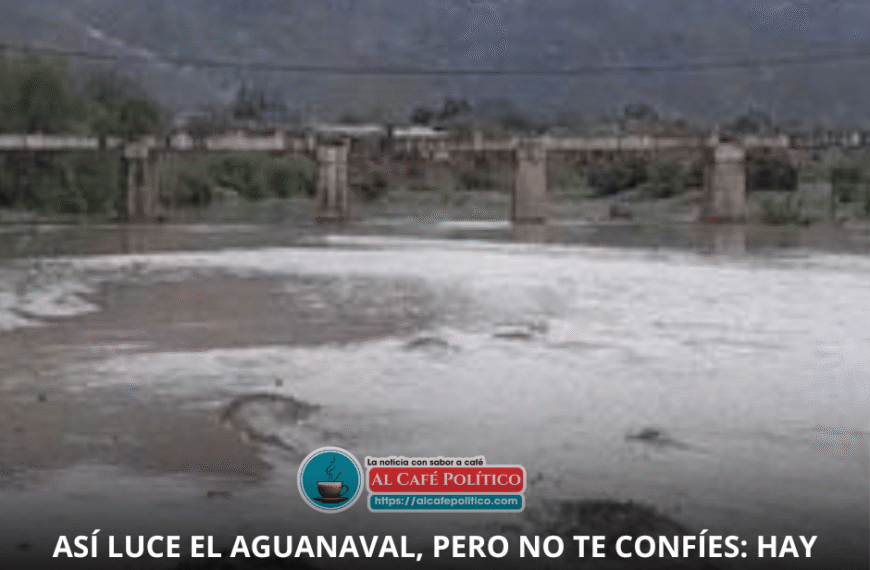 Así se ve el río Aguanaval en Matamoros : no hay riesgo, pero sí vigilancia