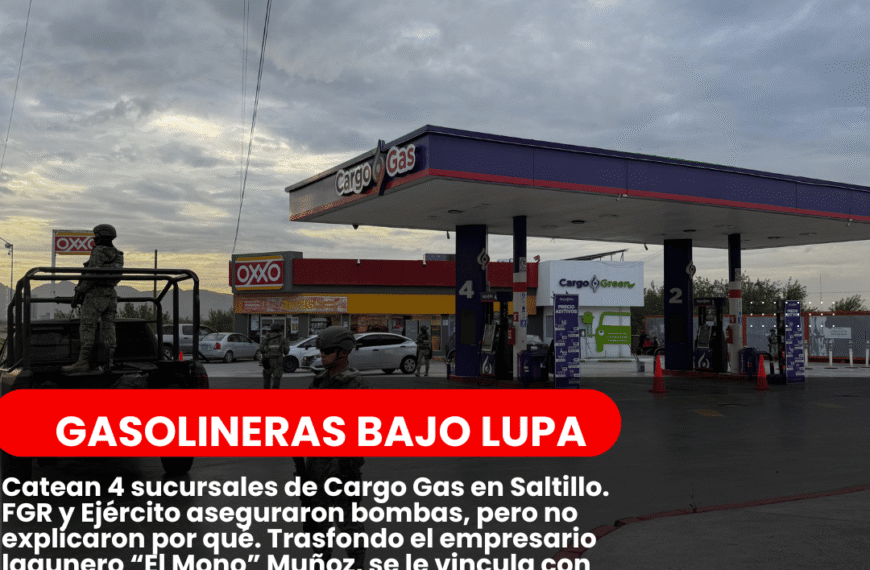 Cateo a Cargo Gas Saltillo : combustible contaminado… ¿o poder en combustión?