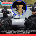 En menos de una hora, Policía Estatal recupera auto robado y detiene al presunto ladrón