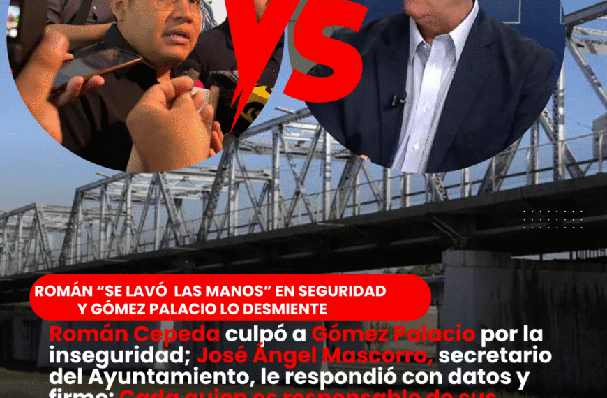 El que acusa… ¿no actúa? Gómez Palacio exhibe a Román