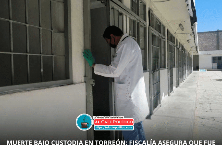 Hallan sin vida a detenido en Torreón; versión oficial apunta a suicidio