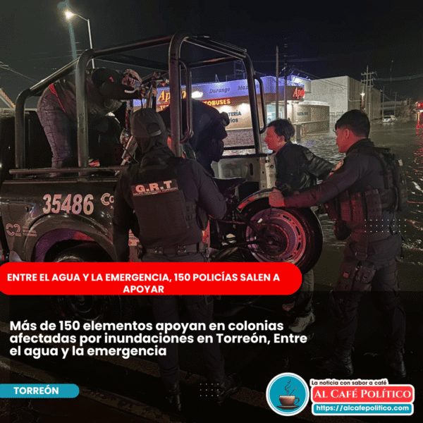 Más de 150 elementos apoyan en colonias afectadas…