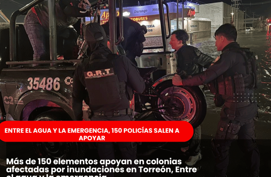 Más de 150 elementos apoyan en colonias afectadas por inundaciones