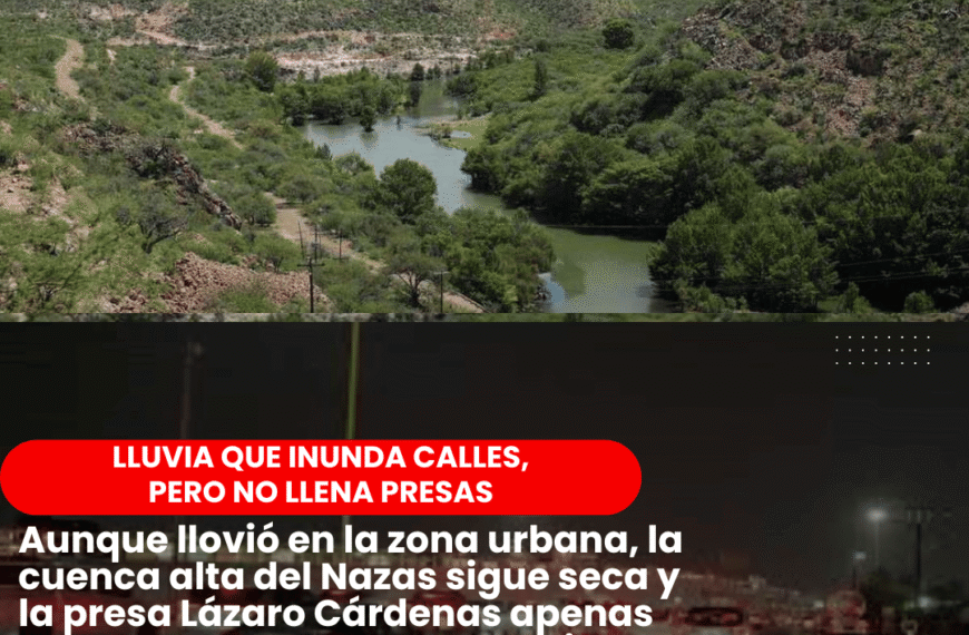 Las calles se inundan, pero las presas están vacías