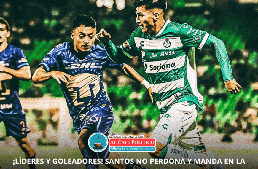 ⚽ Santos golea 3-0 a Pumas y se sube a la cima del Apertura 2025… ¡con todo y baile incluido!