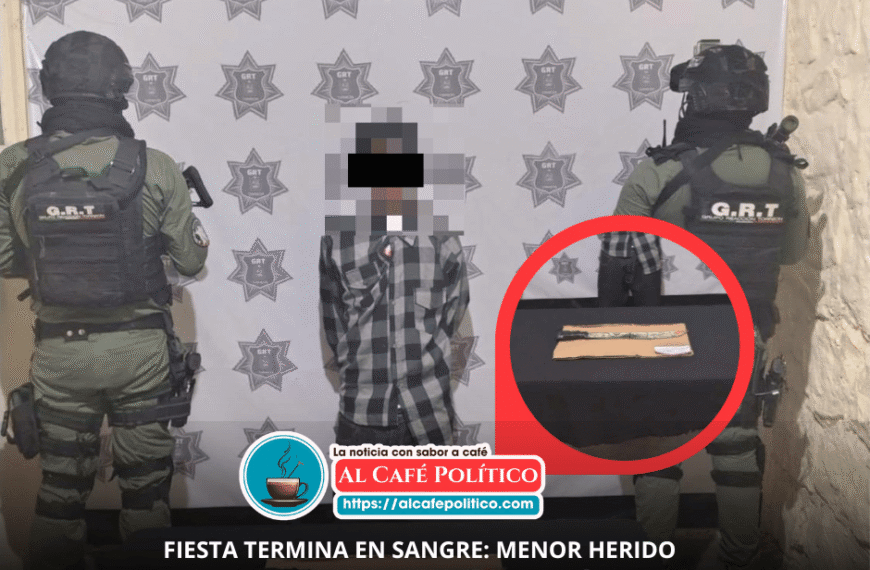 ¡Con machete en mano! Joven es detenido tras atacar a menor durante fiesta