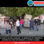 ¿Y la autoridad? Tardaron 25 años en retirar este puesto del sector Alianza