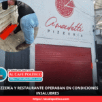 Encuentran plaga en restaurantes de pizzería y alitas; los clausuran