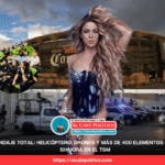 Más de 400 elementos, helicóptero y drones custodiarán a Shakira en Torreón