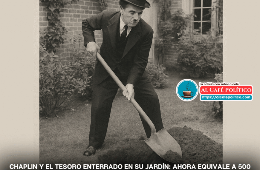 Chaplin enterró su fortuna en el…