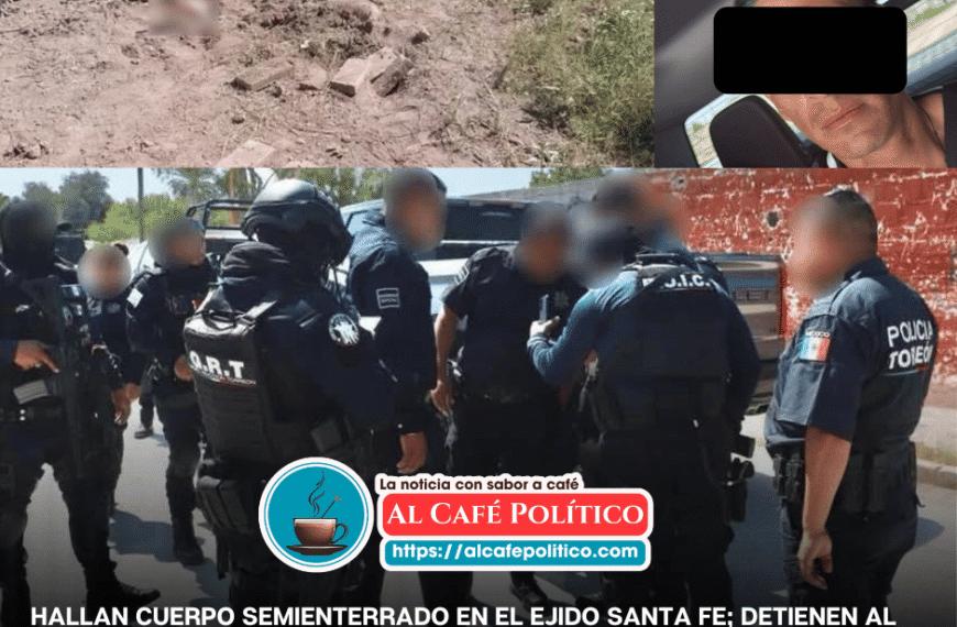 Hallan cuerpo semienterrado en el Ejido Santa Fe de Torreón; detienen al hermano