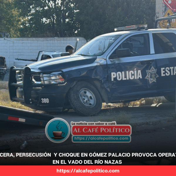 Balacera en el vado desata persecución y choque&hellip;