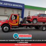 De 675 a 3 mil pesos por un banderazo: denuncian excesos en grúas de Torreón