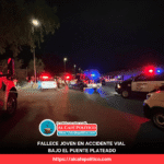 Fallece joven en accidente vial bajo el puente plateado