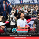 Aliado de Trump muere tras disparo en evento proarmas en plena Universidad