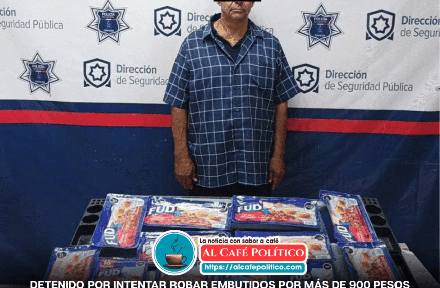 Policía detiene a hombre que intentó sustraer cerca de mil pesos en embutidos de Soriana Triana