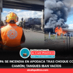 Nuevo accidente con pipa: ahora el incendio fue en Apodaca, sin víctimas mortales